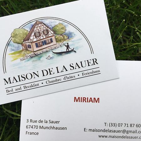 Maison De La Sauer - Bed And Breakfast | Chambre D'Hotes | Ferienhaus Munchhausen エクステリア 写真